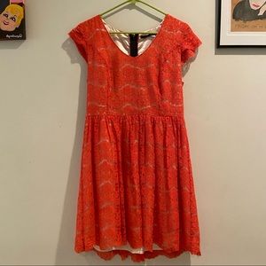 Red lace Kensie Dress
